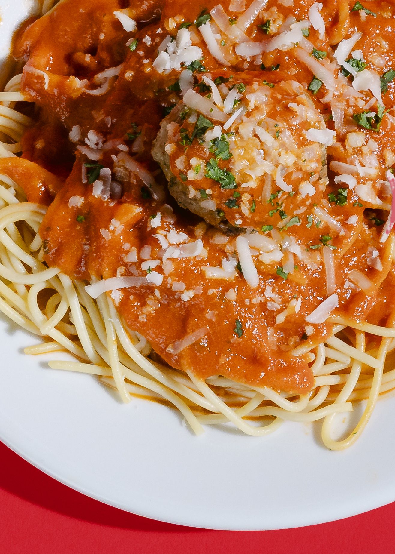 Spaghetti and meatballs